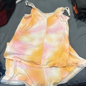 Tie-Dye Tank and Shorts Set